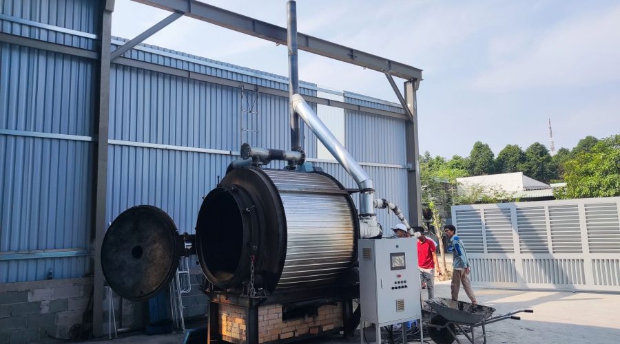 ESG Education & Business, Mekong Biochar Initiative, and Vietnam Circular Supply Chain Alliance (VCSCA) Announce Successful Completion of Their First Pyrolysis System