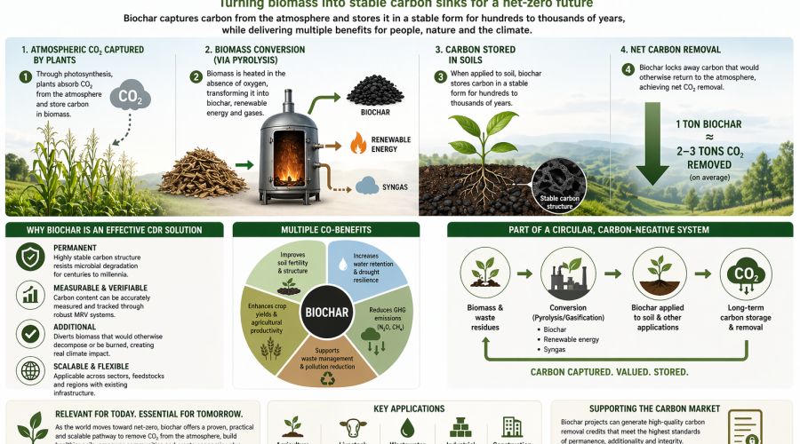BIOCHAR AS A CARBON REMOVAL TECHNOLOGY (CDR)