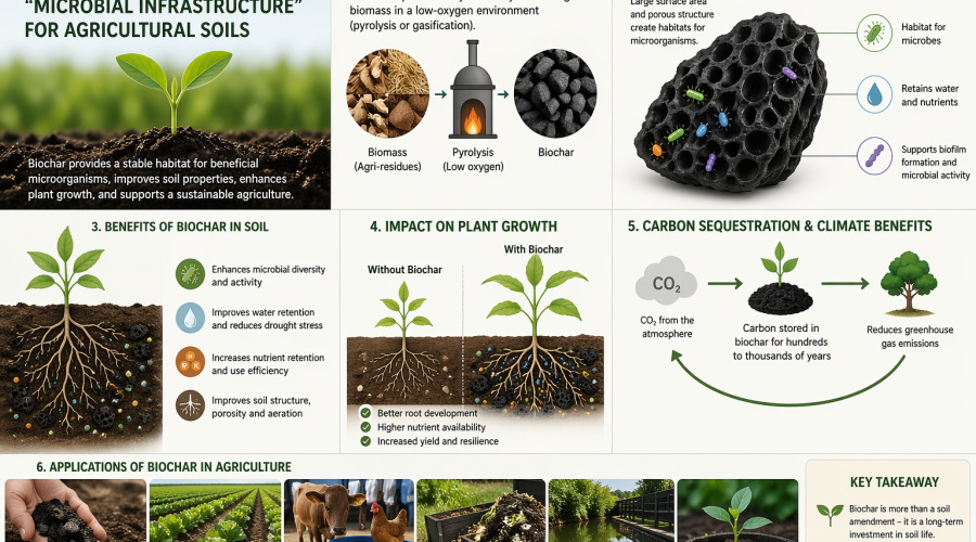 BIOCHAR – THE “MICROBIAL INFRASTRUCTURE” OF AGRICULTURAL SOILS