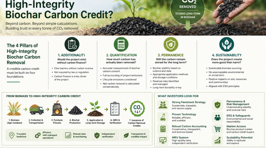 What Makes a High-Integrity Biochar Carbon Credit?